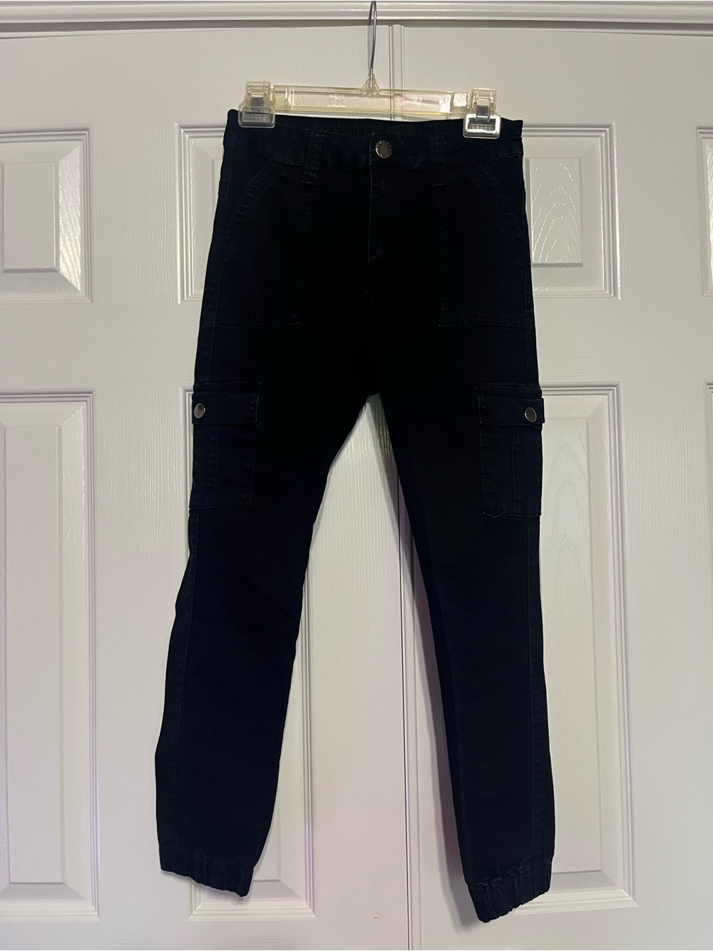 VIP Black Skinny Cargo Jeans for Women